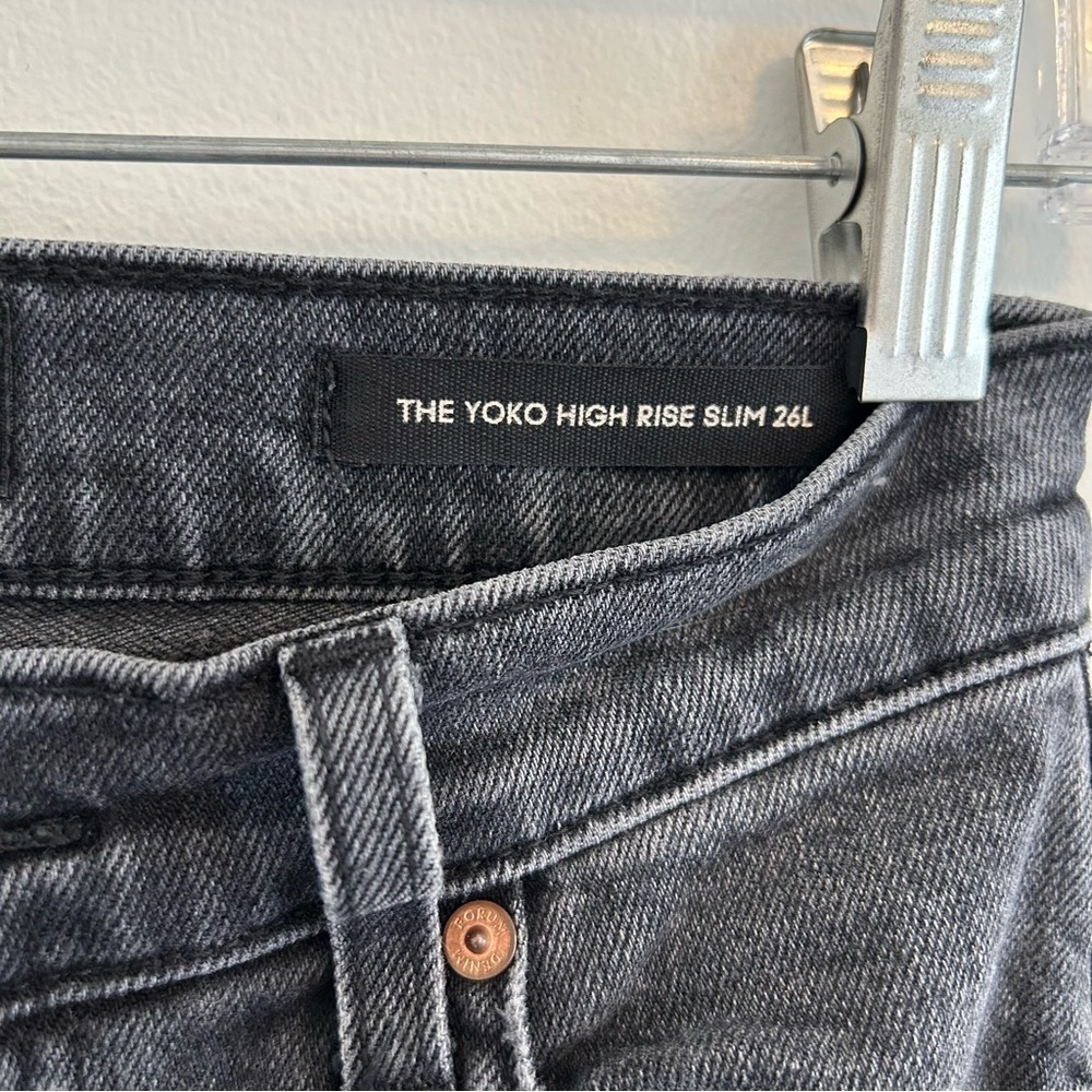 DENIM FORUM Yoko High Rise Slim Size 24x26 - Picture 7 of 13